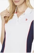 Женское платье-поло U.S. Polo Assn спортивный стиль с боковыми панелями M бело-синее - изображение 2