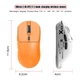 Мышь беспроводная игровая HYSJ Т68 Pro Print PAW3311, 12000 DPI 2,4G+Bluetooth Orange - изображение 3