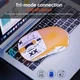 Мышь беспроводная игровая HYSJ Т68 Pro Print PAW3311, 12000 DPI 2,4G+Bluetooth Orange - изображение 4