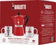 Zestaw Bialetti Nutcracker Moka Express Kawiarka na 6 filiżanek 300 ml + 2 kubki czerwona (8006363074384) - obraz 4