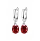 Серьги серебро проба 925 . Украшены камнемSwarovski 8239 - изображение 1