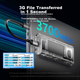Корпус для жорсткого диска ORICO USB4, сумісний з Thunderbolt 4/3, портативний корпус для жорсткого диска M.2 NVMe, підходить для ноутбука Apple Mac Mini SSD, твердотільний накопичувач розширення TCM2-чорний - зображення 6