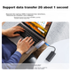 USB-хаб Ugreen CM380 Dual USB-C To HDMI+2xUSB 3.0 A+TF/SD+USB-C Female Converter Space Gray - зображення 6