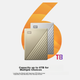 Жорсткий диск Western Digital My Passport Ultra 2TB WDBC3C0020BGD-CESN 2.5 Type-C External Gold - зображення 10