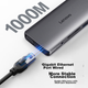 USB-хаб Lenovo 0801Pro 11-в-1 Type-C PD, USB 3.0, HDMI, VGA, Ethernet, кардрідер - зображення 4