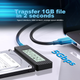 Перехідник-адаптер Shuole U25C-L USB 3.2 – SATA для HDD/SSD 2.5"/3.5" з LCD екраном - зображення 9