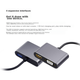 Док-станція розширення Isky Type-C, перетворювач USB-C на HDMI/VGA, 4K, для комп'ютерів Apple MacBook, розширює можливості iPad Pro, підключається до телевізора-проектора, адаптер для планшетів Huawei - зображення 2