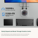 SSD диск Move Speed DK5A1 1TB 3D NAND Silver External - изображение 3