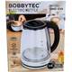 Електрочайник BOBBYTEC GMC-339 2 л 2000 Вт скляний електричний чайник з LED підсвічуванням чайник з автовідключенням електрочайник зі скляною колбою чайник з поворотною підставкою 360 градусів для дому та офісу - изображение 6