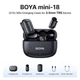 Беспроводной микрофон BOYA Mini-18 для записи звука с шумоподавлением и длительным временем работы до 30 часов - изображение 6