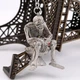 Брелок Skeleton для ключів чорний метал фігурка черепа зручний та міцний для організації ключів - зображення 5
