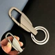Брелок металлический с карабином для ключей и сумок компактный серебристый - изображение 4