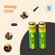 Аккумуляторные батарейки Lithium-ion 800mAh AAA-7 Type-C для устройств и гаджетов быстрая зарядка 2 шт - изображение 3
