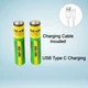 Аккумуляторные батарейки Lithium-ion 800mAh AAA-7 Type-C для устройств и гаджетов быстрая зарядка 2 шт - изображение 6