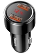 Автомобільний зарядний пристрій Baseus Magic Series Dual Dsplay QC 2x3.0 Black (CCMLC20A-01) - изображение 1