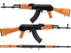 Страйкбольна штурмова гвинтівка A&K AK47 CO2 Black - изображение 2