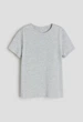 Футболка H&M базова для хлопчика 10-12 зріст 146-152 сіра, сірий меланж - зображення 1
