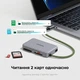 Картридер Ugreen CM868 USB-C 3.0 SD/microSD до 170 МБ/с з футляром для зберігання Сірий (55886) - зображення 14