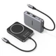 USB-хаб Ugreen CM896 7-в-1 Type-C Магнітний HDMI 4K 60Hz USB 3.2 10Gbps PD 100W SD/TF 4.0 Сірий (65759) - зображення 1