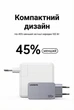 Зарядний пристрій GaN Ugreen Nexode Pro X757 100 Вт 3 порти (2xUSB-C, USB-A) + кабель USB-C 1.5 м Сірий (25874) - зображення 6