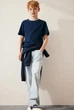 Футболка H&M базова для хлопчика 10-12 зріст 146-152 темно-синя - зображення 3