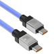 Кабель Baseus CAKW000203 CoolPlay Series Fast Charging Cable Type-C to Type-C 100W 1m, Blue - изображение 4