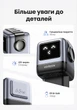 Мережевий зарядний пристрій Ugreen Nexode RG Robot GaN CD361 65 Вт 2xUSB-C + USB-A Сірий (25685B) - зображення 14