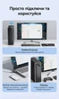 Bluetooth-адаптер Vention Bluetooth 6.0 USB до 200 м з зовнішньою антеною 5dBi Чорний (NAMB0) - зображення 9