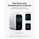 Зарядний пристрій Anker Laptop GaN 140W 3xUSB-C PD3.1 + USB-A + display + cable Silver (B2697G41) - зображення 4