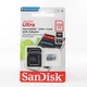 Карта пам'яті microSDXC (UHS-1) SanDisk Ultra 128Gb class 10 A1 (100Mb/s) (adapter SD) (SDSQUNR-128G-GN3MA) (454) - изображение 2