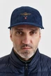 Замшева темно-синя бейсболка Aeronautica Militare 8417 - изображение 4
