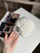 Кепка бейсболка баранчик Тедді Ugg з вушками жіноча тепла Молоко - зображення 7