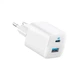 Зарядний пристрій Anker PowerPort 323 33W USB-C + USB-C White (A2331G21) ANKER A2331G21 970238 - зображення 1