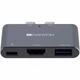 Порт-реплікатор Canyon Docking Station with 3 ports, Thunderbolt 3, Input 100-240V (CNS-TDS01DG) CANYON CNS-TDS01DG 970049 - зображення 2