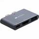 Порт-реплікатор Canyon Docking Station with 3 ports, Thunderbolt 3, Input 100-240V (CNS-TDS01DG) CANYON CNS-TDS01DG 970049 - зображення 3