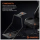 Кресло игровое GamePro RS100 із кріпленням для керма, педалей та коробки передач Black (RS100) GamePro RS100 970313 - изображение 11