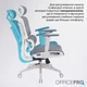 Офісне крісло OfficePro Skyline OC680-W-DG-DG (OC680-W-DG-DG) OfficePro OC680-W-DG-DG 970029 - зображення 11
