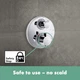 Термостат прихованого монтажу hansgrohe Ecostat S для 2 споживачів, 15758000, хром - изображение 2