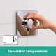 Термостат hansgrohe ShowerSelect Comfort Q для душа 15583000 хром - зображення 5