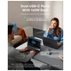 Зарядний пристрій Anker Laptop GaN 140W 3xUSB-C PD3.1 + USB-A + display + cable Silver (B2697G41) ANKER B2697G41 971064 - зображення 3