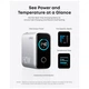 Зарядний пристрій Anker Laptop GaN 140W 3xUSB-C PD3.1 + USB-A + display + cable Silver (B2697G41) ANKER B2697G41 971064 - зображення 4
