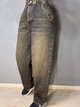 Джинсы женские It’s Basic 2952-17 skater baggy бананы 40 коричневые - изображение 6
