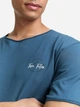 Футболка хлопковая длинная мужская Tom Tailor 1047774-38224 L Real Teal Blue (4069402242155) - изображение 4