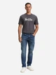 Футболка хлопковая длинная мужская Tom Tailor 1047773-10899 L Tarmac Grey с принтом (4069402240885) - изображение 3