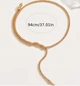 Моносережки колье длинное 94 см jewelry Золотистое - изображение 7