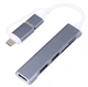USB - TYPE-C хаб / концентратор 5 в 1: 3 x USB 3.0 2.0 Карт ридер TF Card/SD CARD Док станция A-807 Серый - изображение 6