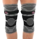 Наколінник бандаж 2шт еластичний з фіксуючим ременем розмір M Нейлон KNEE BRACE EZOUS сірий-чорний A-07 - зображення 2