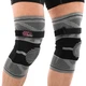 Наколінник бандаж 2шт еластичний з фіксуючим ременем розмір M Нейлон KNEE BRACE EZOUS сірий-чорний A-07 - зображення 3