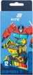 Олівці кольорові Kite Transformers в картонній коробці шестигранні деревина 12 шт (TF26-051) - зображення 1