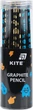 Набір графітових олівців Kite HB 2.2 круглі чорні в тубі 30 шт (K26-159) - зображення 2